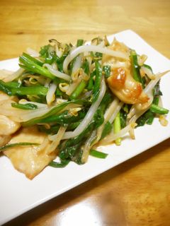 鶏ともやしとにらの味噌炒め-レシピのメイン写真