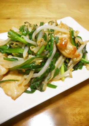 鶏ともやしとにらの味噌炒め-レシピのメイン写真