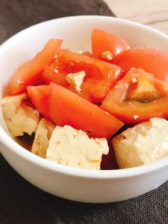 トマトと豆腐の中華風サラダ:-)-レシピのメイン写真