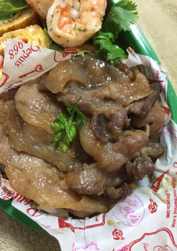 お弁当 簡単生姜焼き-レシピのメイン写真