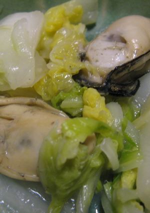 素材が生きる☆牡蠣と白菜のラブラブ炒め鍋-レシピのメイン写真