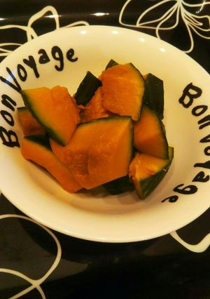 簡単カボチャの煮物夜レンジでチン朝楽-レシピのメイン写真