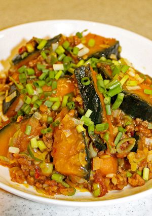 簡単！麻婆かぼちゃ　ご飯に合います-レシピのメイン写真