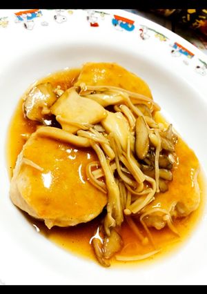 れんこんつくね〜和風きのこあんかけ〜-レシピのメイン写真