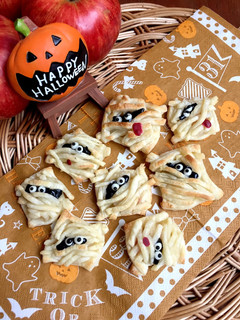 ハロウィン♪ミイラのひとくちアップルパイ-レシピのメイン写真