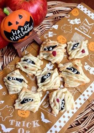 ハロウィン♪ミイラのひとくちアップルパイ-レシピのメイン写真