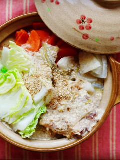 梅鶏豆乳鍋-レシピのメイン写真