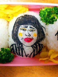 ブルゾンちえみおにぎり キャラ弁-レシピのメイン写真