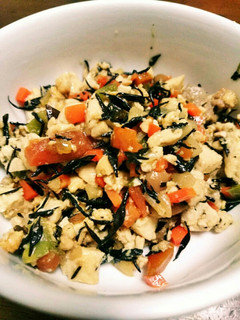 【超簡単】栄養炒り豆腐-レシピのメイン写真