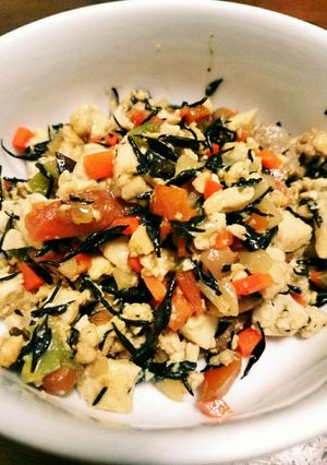 【超簡単】栄養炒り豆腐-レシピのメイン写真