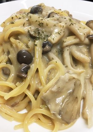 キャンベルスープでワンポットきのこパスタ-レシピのメイン写真