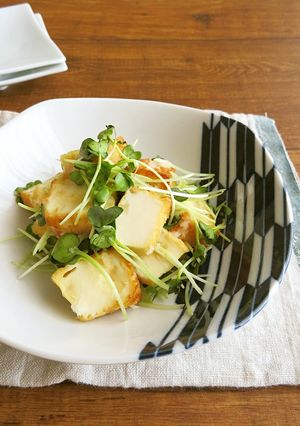 簡単◎厚揚げと貝割れ菜のみぞれ和え-レシピのメイン写真