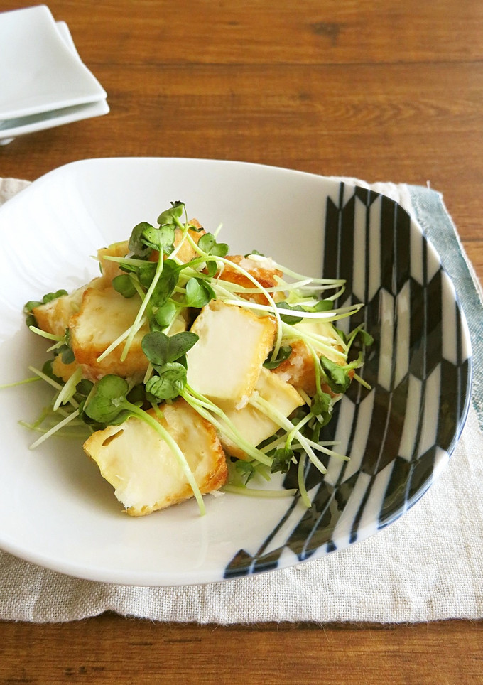 簡単◎厚揚げと貝割れ菜のみぞれ和え-レシピのメイン写真