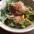 四角豆とコーンのサラダ♡かつお節のせ