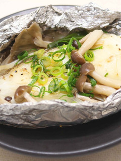 きのこと白身魚のホイル焼き~ぽん酢かけ~-レシピのメイン写真