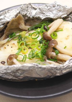 きのこと白身魚のホイル焼き～ぽん酢かけ～-レシピのメイン写真