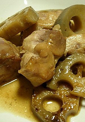 鶏とレンコンの炒め煮-レシピのメイン写真