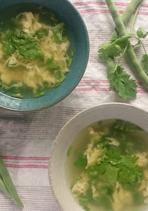 さやいんげんと塩みかんのスープ-レシピのメイン写真