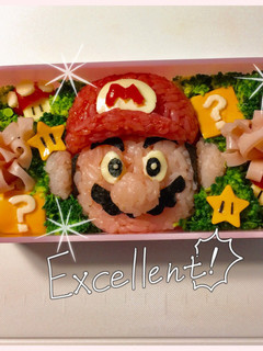 スーパーマリオ☆アクセス5万超★キャラ弁-レシピのメイン写真