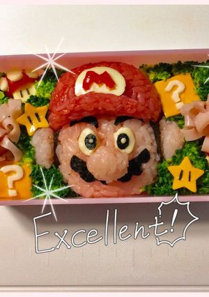 スーパーマリオ☆アクセス5万超★キャラ弁-レシピのメイン写真