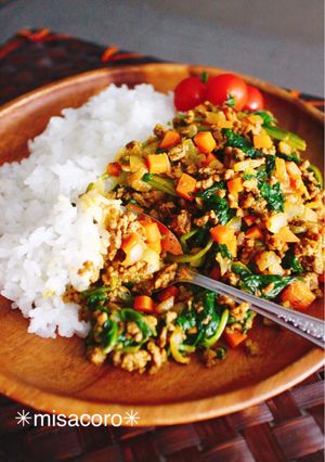 mほうれん草のドライカレー-レシピのメイン写真