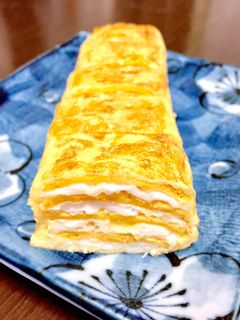 お弁当に可愛い♪ストライプ卵焼き♪-レシピのメイン写真