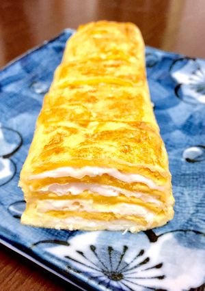 お弁当に可愛い♪ストライプ卵焼き♪-レシピのメイン写真