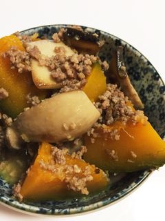 かぼちゃとエリンギのそぼろ煮-レシピのメイン写真