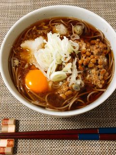 【発毛レシピ】無添加納豆蕎麦-レシピのメイン写真