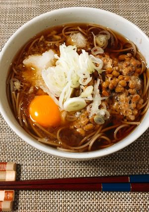 【発毛レシピ】無添加納豆蕎麦-レシピのメイン写真