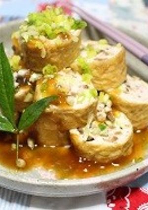 鶏ひき肉きつね巻き-レシピのメイン写真