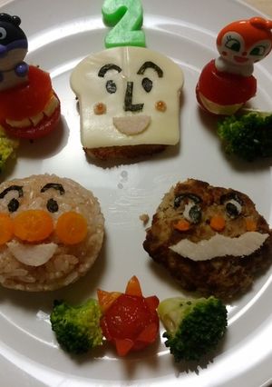 誕生日♪アンパンマンプレート-レシピのメイン写真