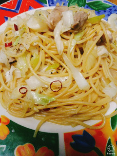 キビナゴレモンやきそばソースでパスタ-レシピのメイン写真