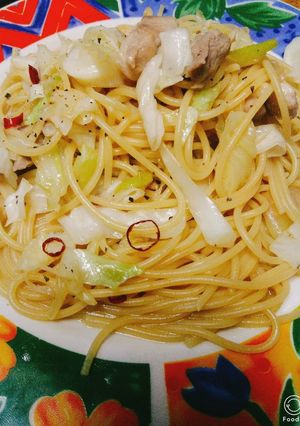 キビナゴレモンやきそばソースでパスタ-レシピのメイン写真