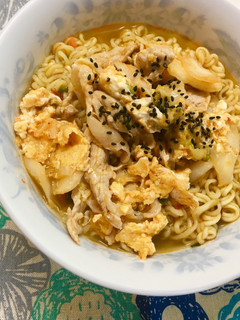 辛ラーメンde豚キムチ-レシピのメイン写真