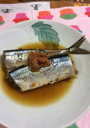 秋刀魚の梅煮-レシピのメイン写真