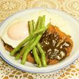 甜麺醤ダレのチキンカツライス