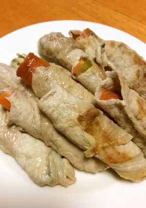 人参と葱の肉巻き-レシピのメイン写真