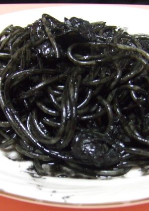 本格＊簡単＊イカ墨のスパゲッティー♪-レシピのメイン写真