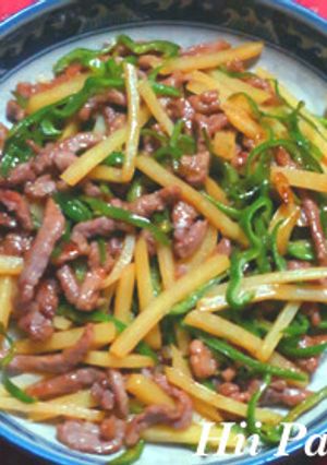 シャキシャキポテトで青椒肉絲-レシピのメイン写真