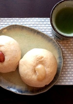 白花豆と金時豆のほっくり豆ぱん♡-レシピのメイン写真
