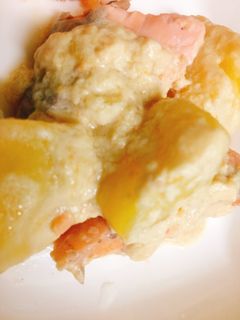 鮭とじゃがいもの味噌クリーム煮-レシピのメイン写真
