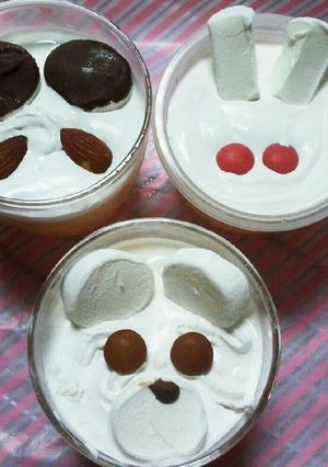 ホイップマリームdeかわいいプリン　簡単-レシピのメイン写真