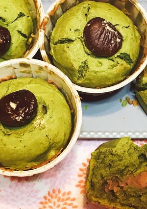 秋の味覚♤栗の抹茶マフィン-レシピのメイン写真