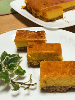 ハロウィン・メイプルかぼちゃチーズケーキ-レシピのメイン写真