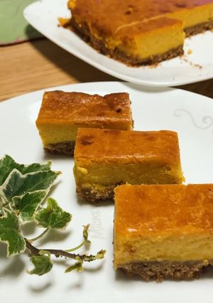 ハロウィン・メイプルかぼちゃチーズケーキ-レシピのメイン写真