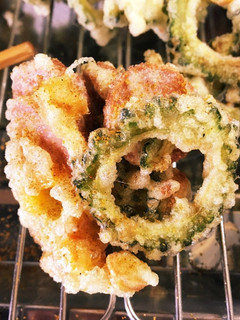 子供も大好き!ゴーヤと魚ニソのかき揚げ-レシピのメイン写真