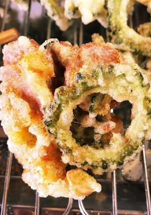 子供も大好き！ゴーヤと魚ニソのかき揚げ-レシピのメイン写真