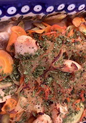 ドイツより鶏肉(豚こま)オーブン焼き-レシピのメイン写真