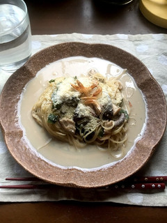 桜エビと生椎茸の和風★クリームパスタ-レシピのメイン写真